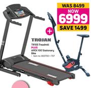 Trojan TR105 Treadmill Plus Apex 100 Stationary Bike 