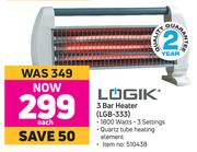 Logik 3 Bar Heater LGB-333