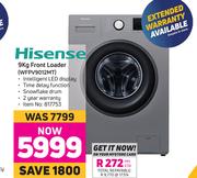 Hisense 9Kg Front Loader Washing Machine WFPV9012MT