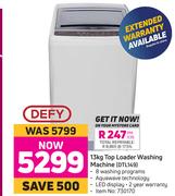 Defy 13Kg Top Loader Washing Machine DTL149