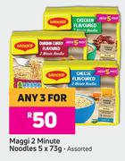 Maggi 2 Minute Noodles-For Any 3 x 5 x 73g