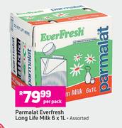 Parmalat Everfresh Long Life Milk-6 x 1L Per Pack