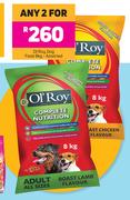 Ol'Roy Dog Food-For Any 2 x 8Kg