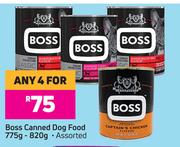 Boss Canned Dog Food Assorted-For 4 x 820g