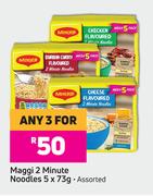 Maggi 2 Minute Noodles Assorted-For 3 x 5 x 73g