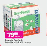 Parmalat Everfresh Long Life Milk-6 x 1Ltr Per Pack