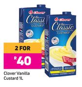 Clover Vanilla Custard-For 2 x 1L