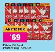 Catmor Cat Food Pouches Assorted-For 12 x 85g