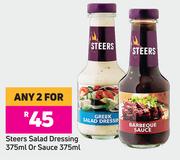 Steers Salad Dressing 375ml Or Sauce 375ml-For Any 2