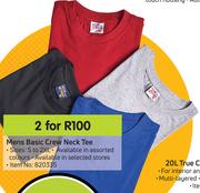 Mens Basic Crew Neck Tee-For 2