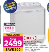 Defy 8Kg Twin Tub Washing Machine DTT166