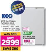 KIC 207L Chest Freezer (White) KCG 210/1