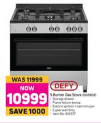 Defy 5 Burner Gas Stove DGS902