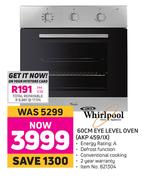 Whirlpool 60cm Eye Level Oven AKP 459/IX