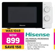 Hisense 20L Manual Microwave H20MOWS1
