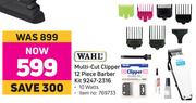 Wahl Multi Cut Clipper 12 Piece Barber Kit 9247-2316