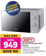 Defy 20L Solo Microwave (Silver) DMO381