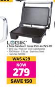 Logik 2 Silce Sandwich Press RSH-441725-117