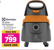 Electrolux 10L 1250W Wet Dry Vacuum