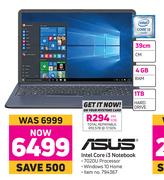 Asus 39cm Intel Core i3 Notebook