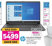 HP 39cm Intel Celeron Notebook-Each