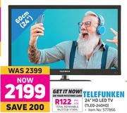Telefunken 24" (60cm) HD LED TV TLED-240HD