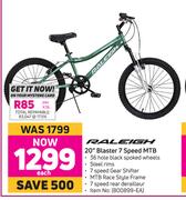 Raleigh 20" Blaster 7 Speed MTB-Each