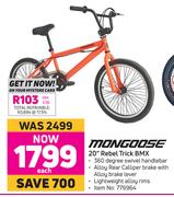 Mongoose 20" Rebel Trick BMX-Each