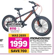 Mongoose 20" Trax Mountain Bike-Each