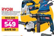 Ryobi Jigsaw 650V or Mouse Sander 130W Or Impact Corded Drill 650W or 850W Angle Grinder-Each