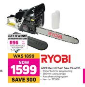 Ryobi 40CC Petrol Chain Saw CS-4016