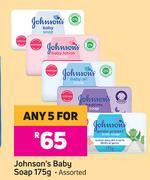 Johnson's Baby Soap Assorted-For Any 5 x 175g