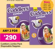 Cuddlers Jumbo Pack Disposable Nappies-For Any 2