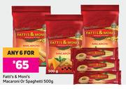 Fatti's & Moni's Macaroni Or Spaghetti-For Any 6 x 500g