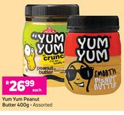 Yum Yum Peanut Butter Assorted-400g Each
