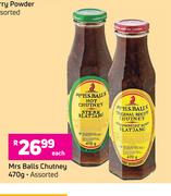 Mrs Balls Chutney Assorted-470g Each