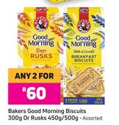 Bakers Good Morning Biscuits 300g Or Rusks 450g/500g-For Any 2