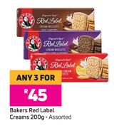 Bakers Red Label Creams Assorted-For Any 3 x 200g