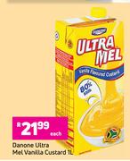 Danone Ultra Mel Vanilla Custard-1L Each
