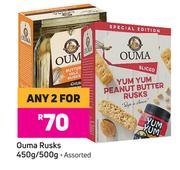 Ouma Rusks Assorted-For Any 2 x 450g/500g