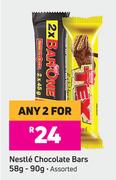 Nestle Chocolate Bars Assorted-For 2 x 58g - 90g