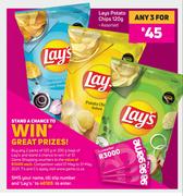 Lays Potato Chips Assorted-For 3 x 120g