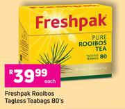 Freshpak Rooibos Tagless Teabags-80's Each