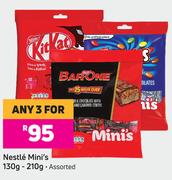Nestle Mini's Assorted-For 3 x 130g / 210g