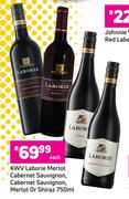 KWV Laborie Merlot Cabernet Sauvignon, Cabernet Sauvignon, Merlot Or Shiraz-750ml Each
