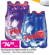 Red Square Ice Spirit  Cooler Assorted-6 x 275ml Each