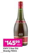 KWV 3 Year Old Brandy-750ml