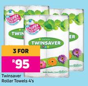 Twinsaver Roller Towels-For 3 x 4's