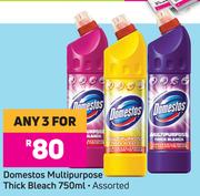 Domestos Multipupose Thick Bleach Assorted-For 3 x 750ml