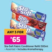 Sta Soft Fabric Conditioner Refill Assorted-For Any 3 x 500ml